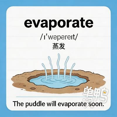 evaporate