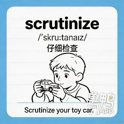 scrutinize